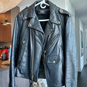1950s Leather Mens Motorcycle Jacket
